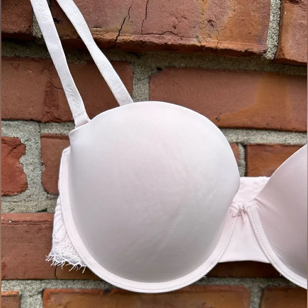 Aerie Strapless Light Pink Lightly Padded Bra